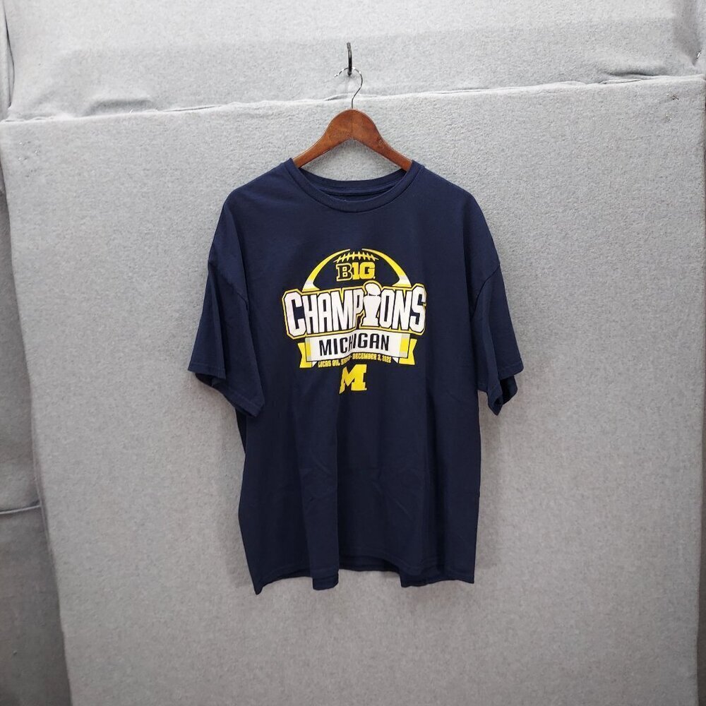 Blue 84 Michigan B1G Champions T-Shirt Navy XXL 100% Cotton